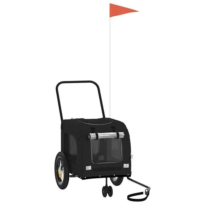 vidaXL Remorque de vélo pour animaux 124 5 x 63 5 x 53 cm - vue 2