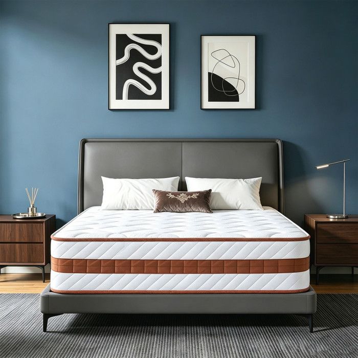 Matelas 90x190 cm - Ép 28cm - Luxe Matelas de Lit dAdulte à Mémoire de Forme - Sommeil Indépendant - H3 Mi-Ferme - OEKO-TEX