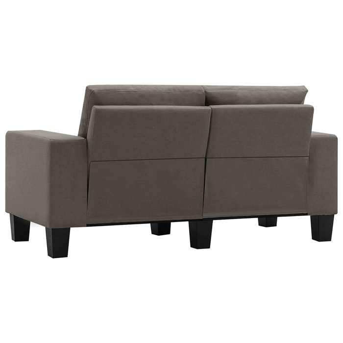 Promo printempsCanapé Taupe 2 places - SARAZYJ - Meuble de salon - 2 PERSONNES - tissu - S4180109