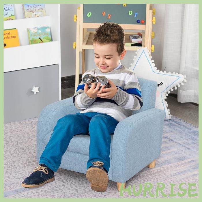 Cocosity Fauteuil Enfant Design Scandinave Grand Confort Accoudoirs Assise Dossier Garnissage Mousse Haute Densité Piètement Bois