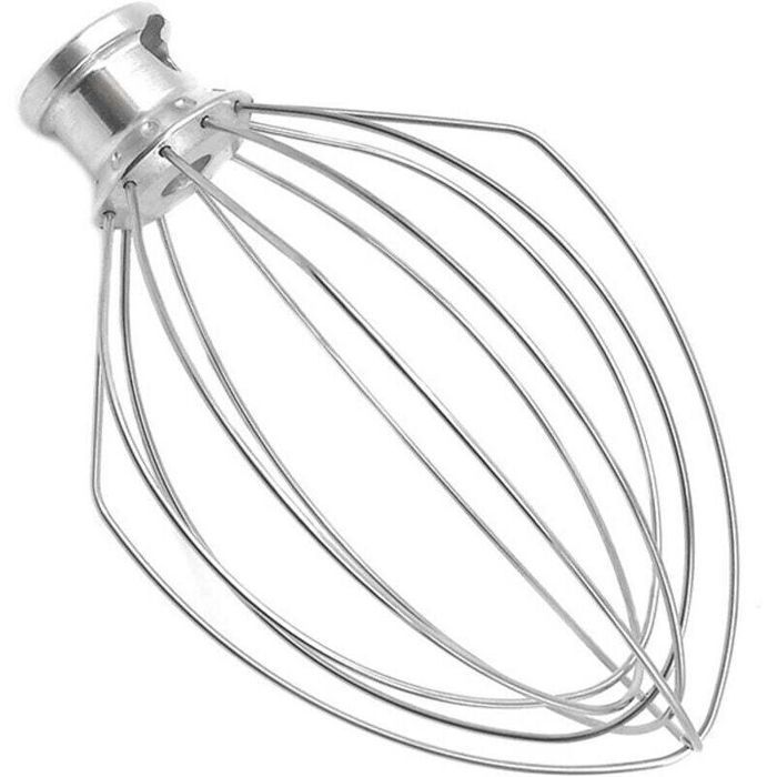 Fouet en acier inoxydable - ZOR® - Tête à 6 fils - Pour mixeur KitchenAid