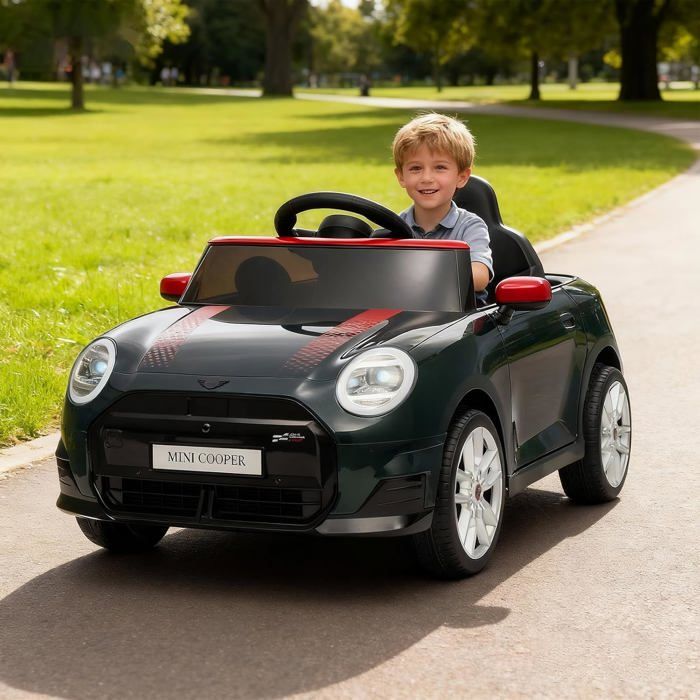 ZoomBuggy Voiture Électrique pour Enfants 12V 4.5H Mini, Vehicule Électrique à Batterie avec Télécommande, Vitesse 3-6 km/h, Klaxon, Lecteur MP3, LED, Musique, Charge 30 kg, pour Enfants 3+ Ans, Bleu