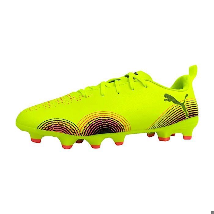 Garçons Puma Chaussure de football FUTURE 8 PLAY FG/AG Jr Textile Lacets Plat - jaune 03 Garçons Puma Chaussure de football FUTURE 8 PLAY FG/AG Jr Textile Lacets Plat - jaune 03