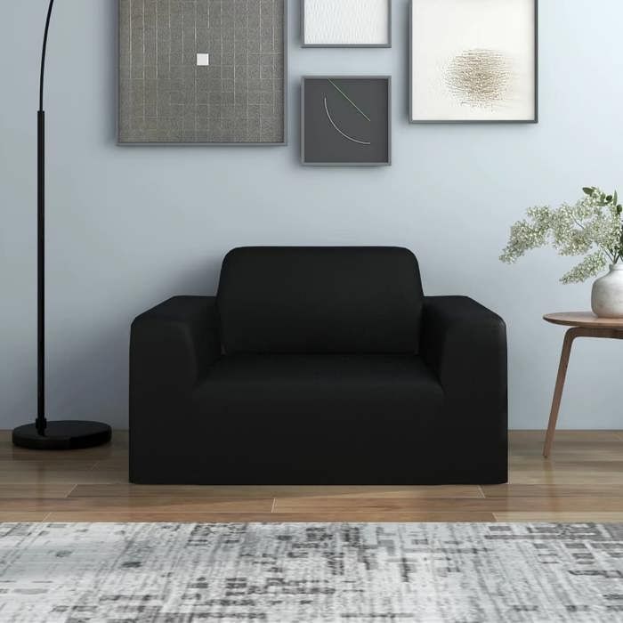 Canapé - vidaXL - Sofa scandinave de relaxation - polyester - noir - 140 cm - Extensible@yiy27l