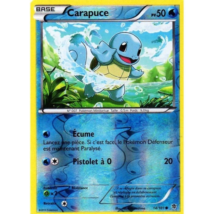 Carte Pokemon 014 101 Carapuce Reverse 50 Pv Cdiscount Jeux Jouets