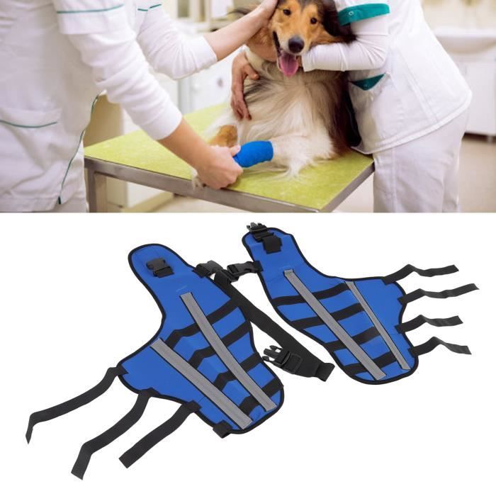 KEENSO Attelle De Jambe De Chien Attelle De Genou Pour Chien Respirante Réduction De La Douleur