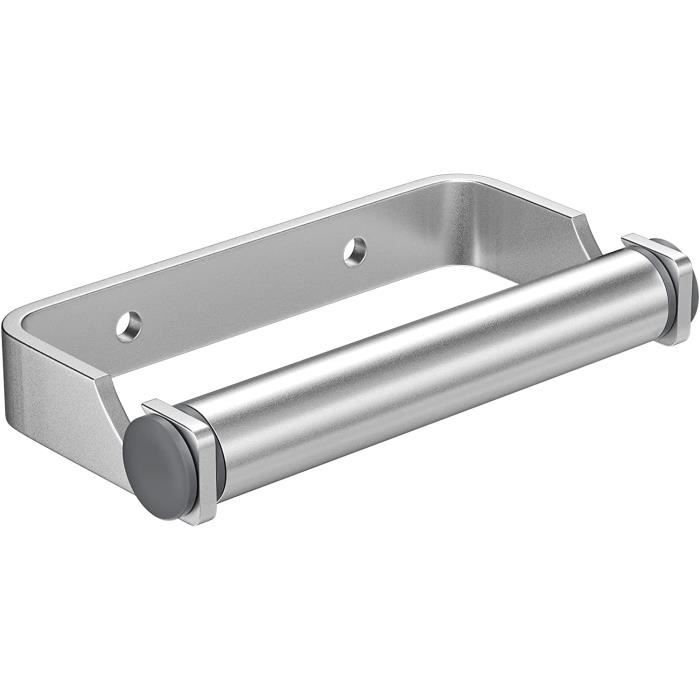 Porte Papier Toilette Firschoie - Support Acier Inox 304 Auto-adhésif Ou Vis - 13cm Argent