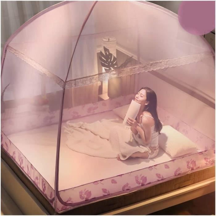 Moustiquaire LUMoony 90x200 Cm Avec Lune Lumineuse – Maille Fine, Légère, Pour Lit, Camping Ou Canapé