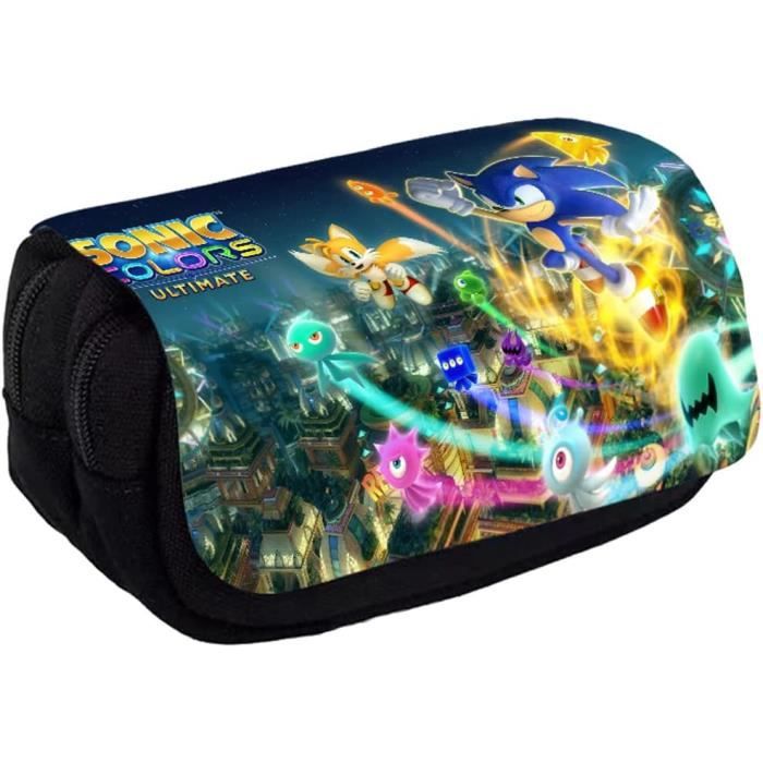 Trousse à Crayons Voiture De Course - 2 Compartiments, 23x11x4,5 Cm, Zip, Pour Enfants