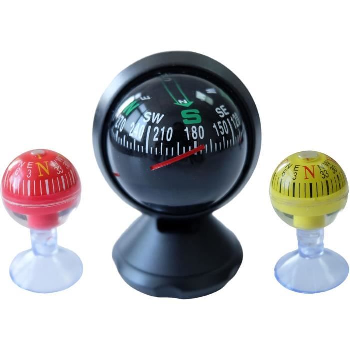 Boussole Pour Voiture Tableau De Bord Multifonction - Accessoire Navigation Auto Bateau Randonnée
