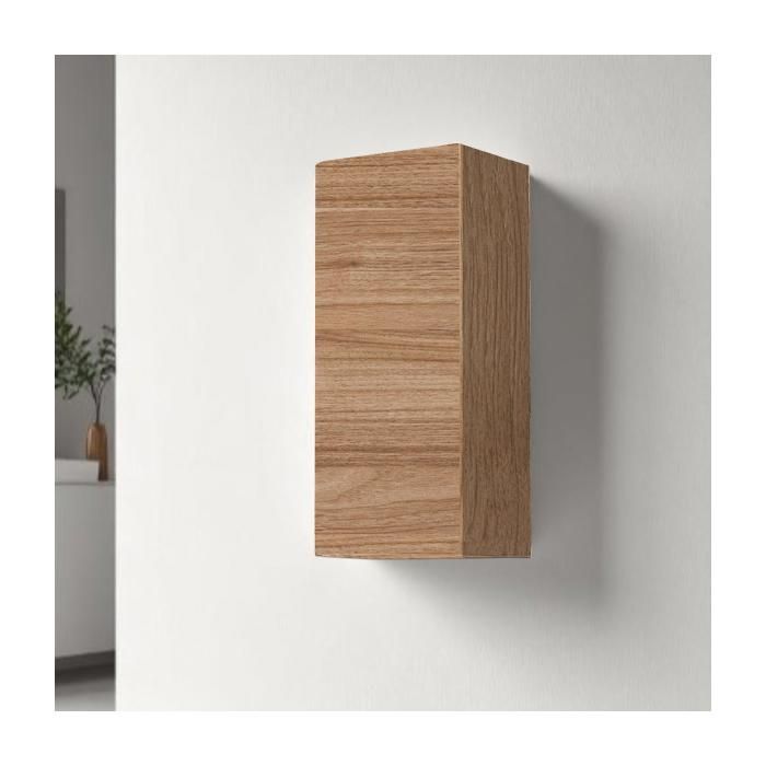 Armoire murale suspendue - Marque - Modèle - Noyer - Réversible - Compacte