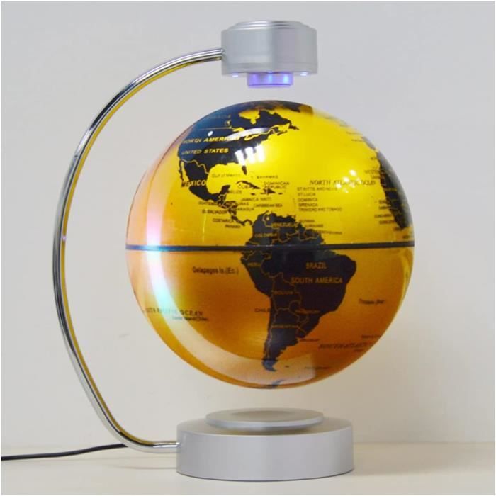 Globe Terrestre, Globe Flottant À Lévitation Magnétique Avec Lumières ...