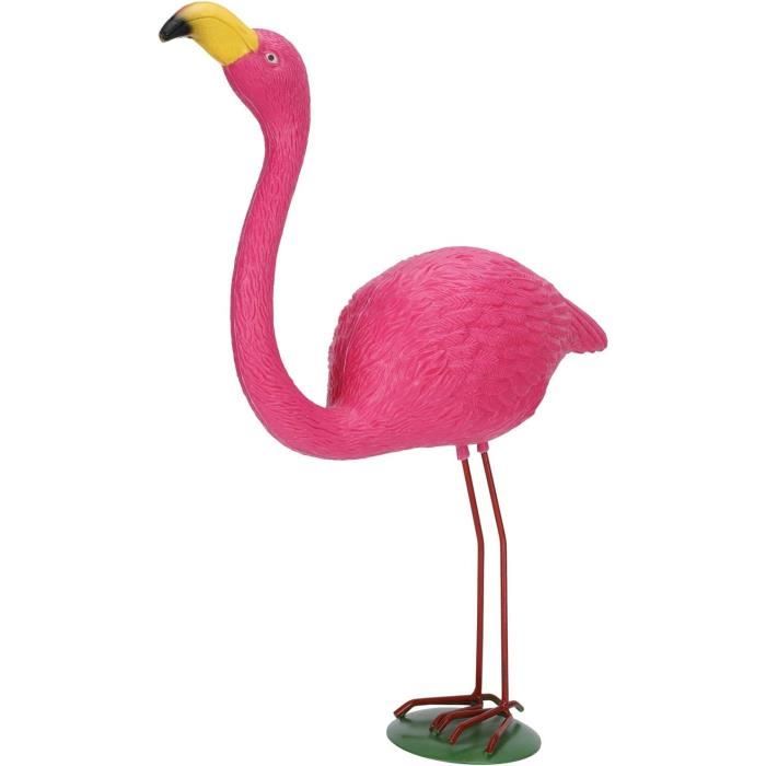 Flamant Rose Décoratif KADAX 80 Cm - Figurine Jardin étang Résistante Aux Intempéries