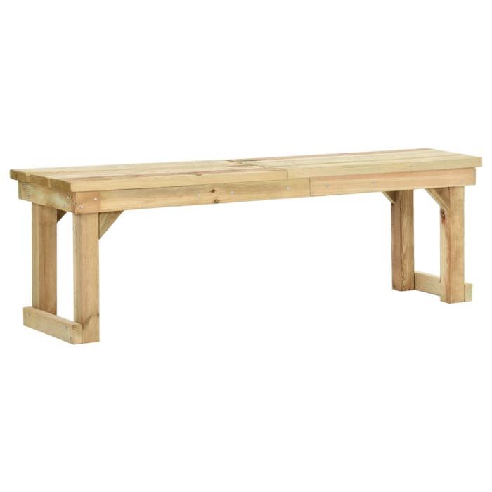 Banc de jardin meuble de patio dextérieur terrasse 140 x 38 x 45 cm bois
