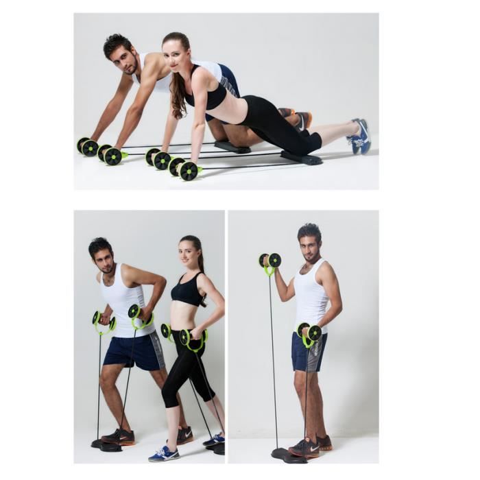 Roue abdominale AB Trainer AB Wheel Appareil pour abdominaux AB Roller Deluxe