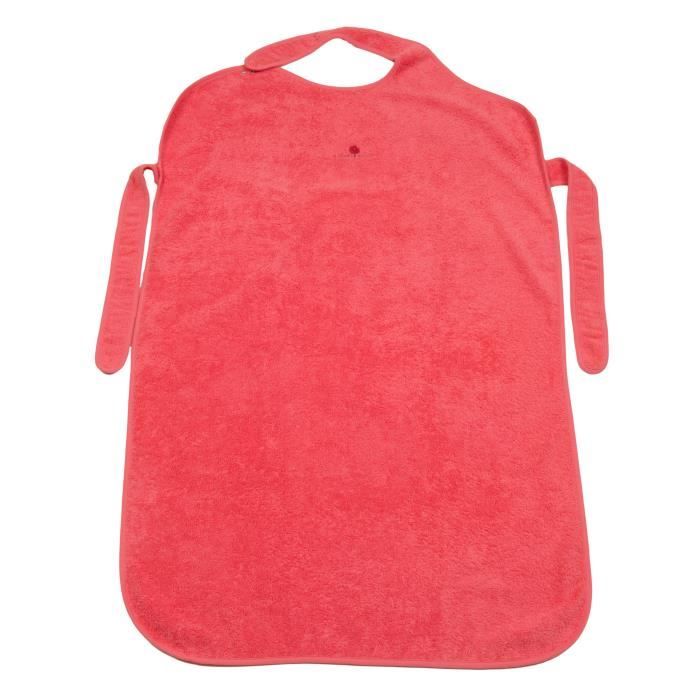 Tablier De Bain Serviette Bebe Rose Eponge Coton Bio 70x110 Cm Cdiscount Puericulture Eveil Bebe