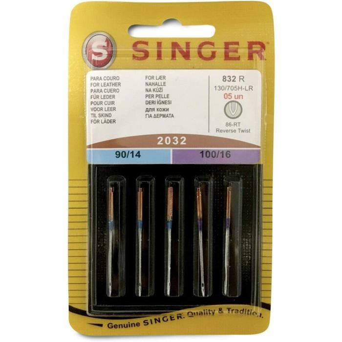 Lot De 10 Aiguilles Singer 80/12 - Parfaites Pour Machines à Coudre Et Tissus Légers