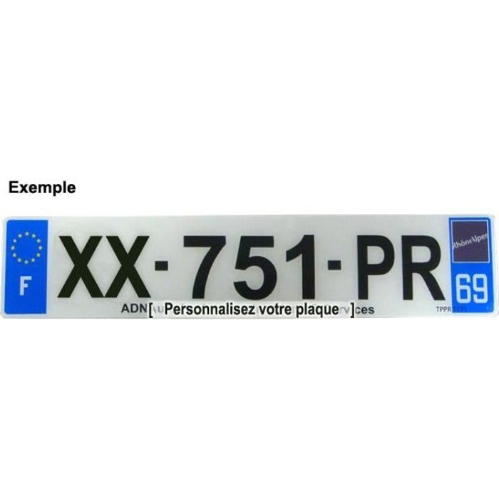 Plaque Immatriculation AUTO Plexiglass - Nouvelle Norme SIV - Personnalisee  - Achat / Vente plaque immatriculation Plaque Immatriculation AUTO… à petit  prix- Cdiscount