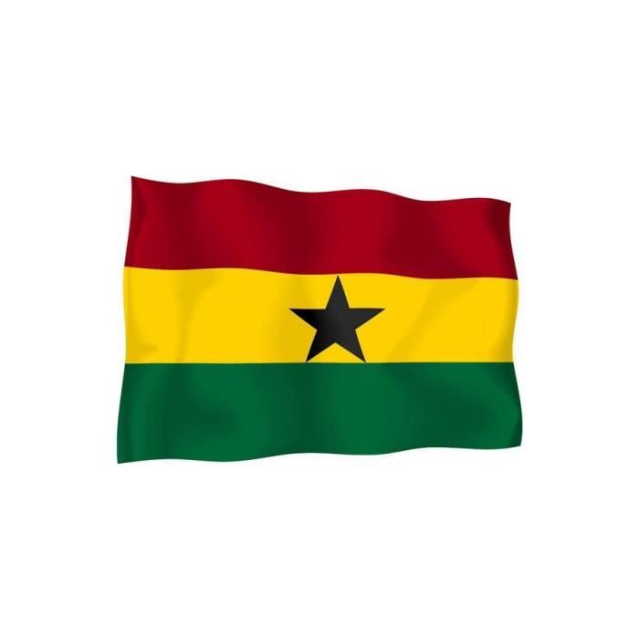 Autocollant sticker adhesif voiture vinyle drapeau carte ghana