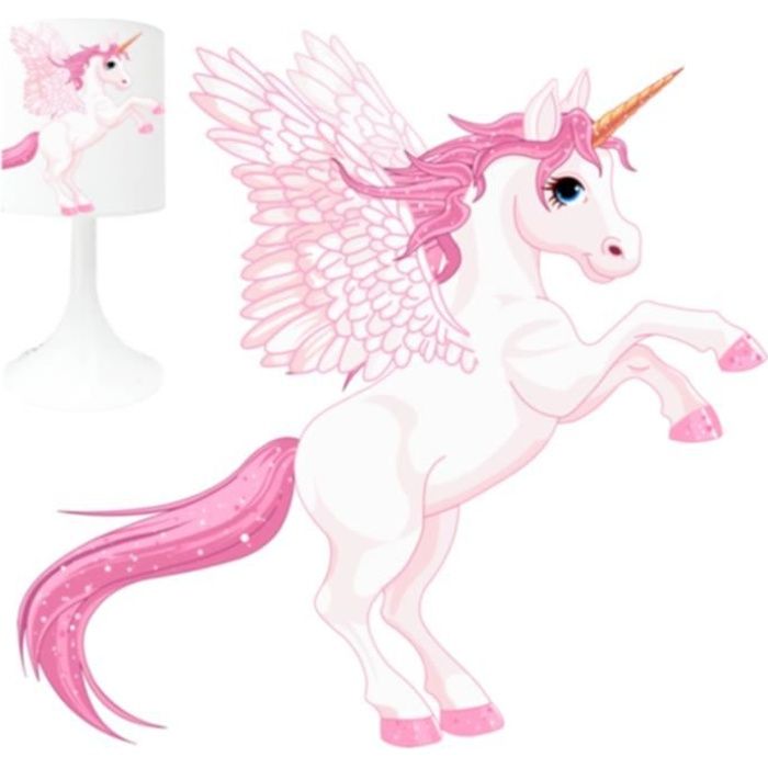 Licorne 3 Lampe de cr/éation Animaux Lampe /à poser enfant
