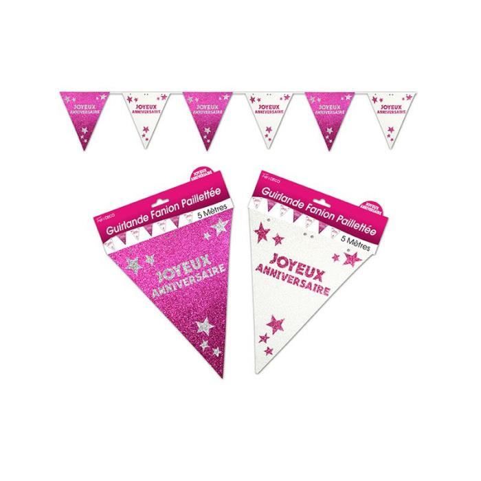 Guirlande Fanion Anniversaire Rose Rose Fuchsia Achat Vente Deco De Fete Murale Cdiscount Guirlande Fanion Anniversaire Rose Rose Fuchsia Achat Vente Deco De Fete Murale Cdiscount