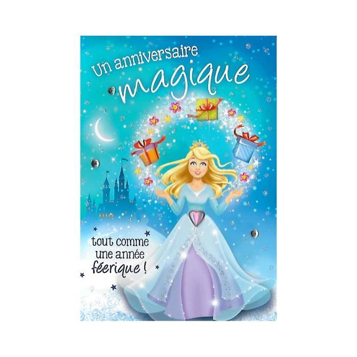 Carte De Voeux Enfant Anniversaire Magique Feerique Cdiscount Beaux Arts Et Loisirs Creatifs
