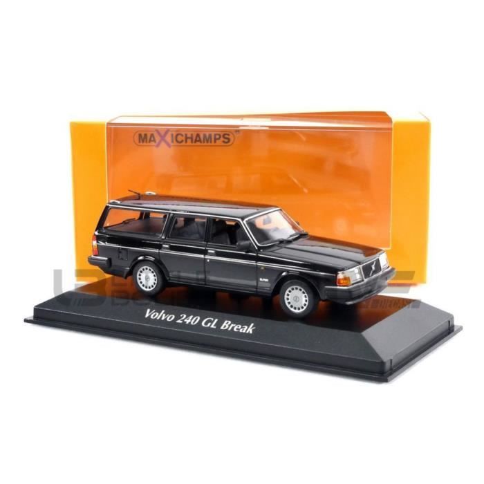 Voiture Miniature de Collection - MAXICHAMPS 1/43 - VOLVO 240 GL Break - Noir - 1986 - Cdiscount 