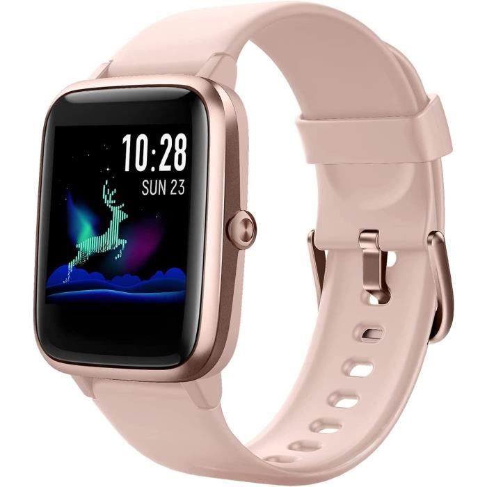 Montre Connectée Welly Merck Noire - Écran Tactile, Moniteur De Fréquence Cardiaque - Neuf Ouvert