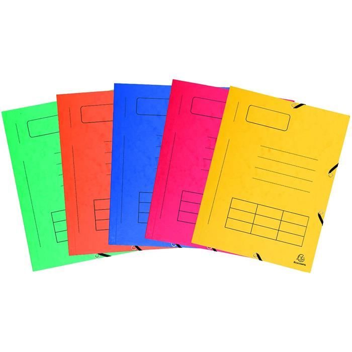 TSI Intercalaires En Carton Manille Solide - Lot De 2 Paquets De 12 Pièces Avec Onglets Colorés - A4 - Numéro 64512