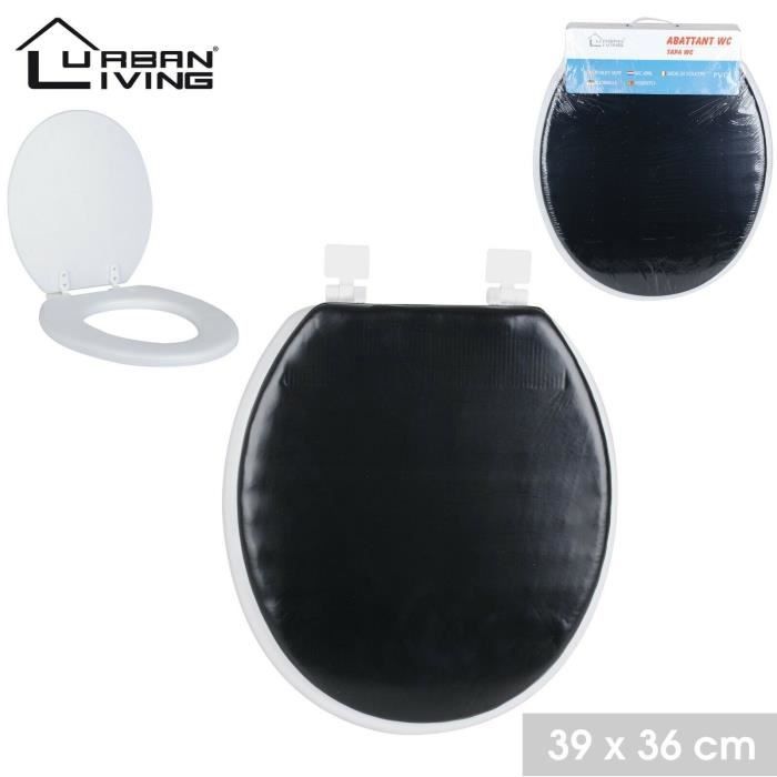 CUVETTE ABATTANT MATELASSE CONFORTABLE BLANC NOIR SIEGE TOILETTE CUVETTE LUNETTE WC COUSSIN Cdiscount Bricolage