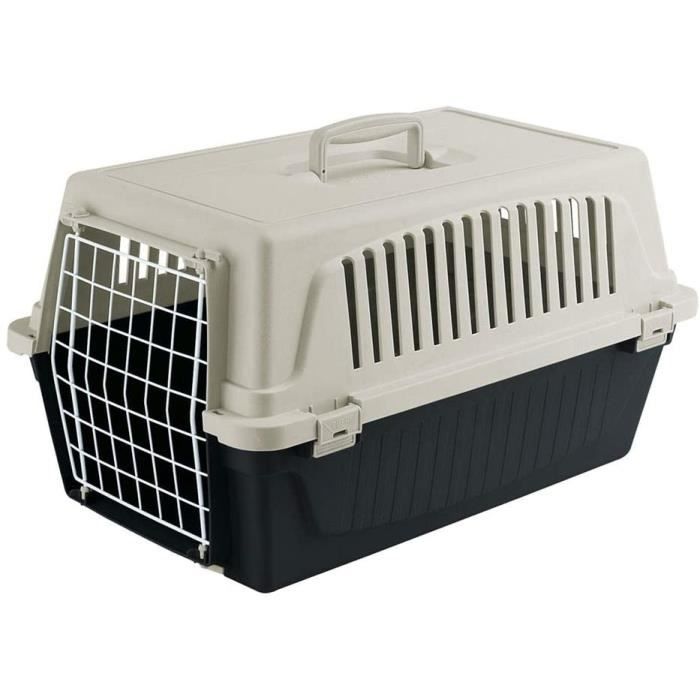 ferplast transport rigide pour chats et chiens de petite taille atlas 20 el, plastique robuste, porte an acier plastfié, 275009