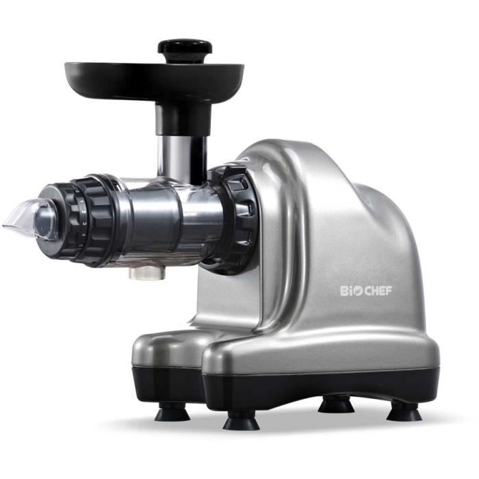 Extracteur de jus - BIOCHEF - AXIS Cold Press - Gris - 150 Watt - Centrifugeuse - Biochef