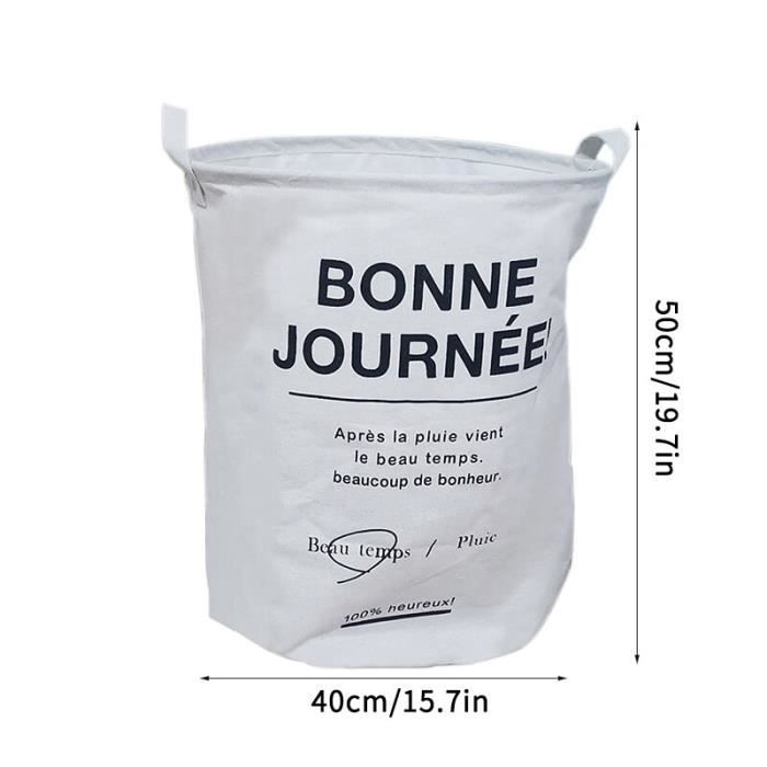 Organisateur De Linge De Lit En Lin - Grand Sac De Rangement Avec Fenêtre Et Étiquettes