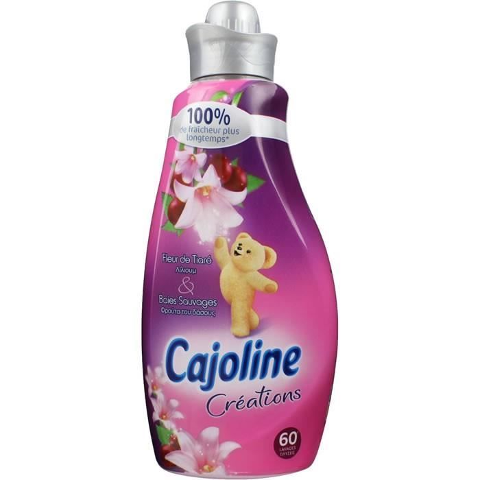 Assouplissant parfum tiaré et baies Brin de Folie, Cajoline (1.5 L = 60  lavages)