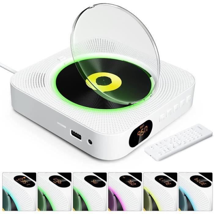 Lecteur CD Portable Oilsky Avec Bluetooth 5.3 - Haut-parleurs HiFi, Télécommande, Support TF/AUX, Batterie 2500mAh