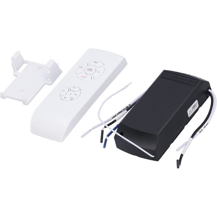 HUAXRUI Kit De Télécommande Universelle Pour Ventilateur De Plafond – Convient à La Plupart Des Marques De Ventilateurs De Plafond à 3 Vitesses, Variateur De Lumière, Certifié UL, Remplacement Pour