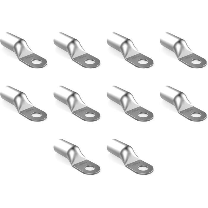AUPROTEC Lot De 60 Cosses Tubulaires 1,5 Mm² - Diamètre Du Trou M4 AUPROTEC Lot De 60 Cosses Tubulaires 1,5 Mm² - Diamètre Du Trou M4