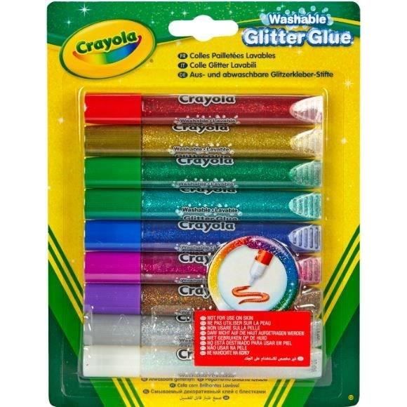 Crayola - 9 Colles pailletées lavables