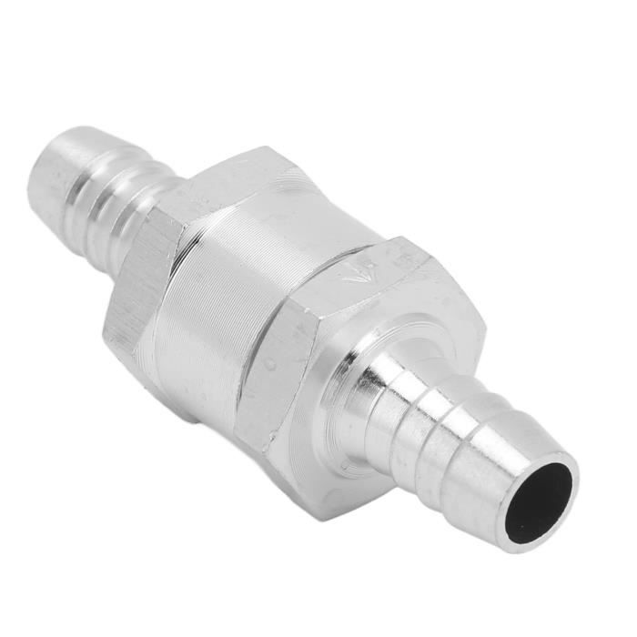 Dilwe One Way Check Valve, Fuel Line Check Valve Universal Aluminum