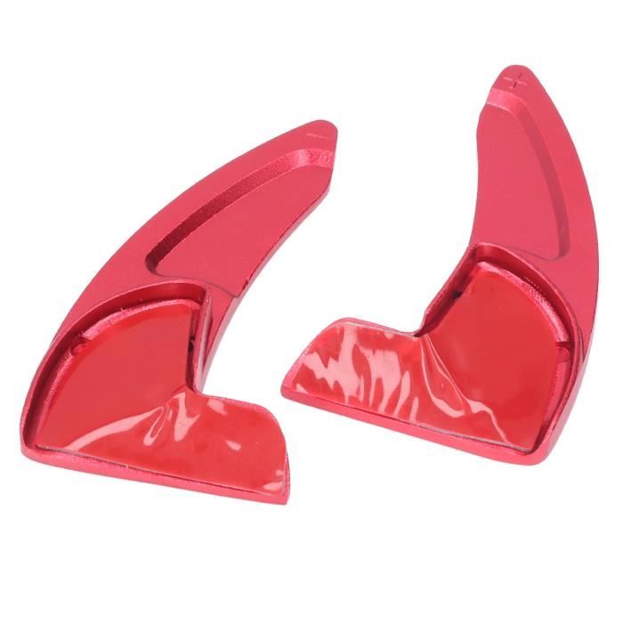 Extensions Palettes Au Volant Camaro 2016-2019 - Alliage Aluminium Rouge - Adhésif Double Face