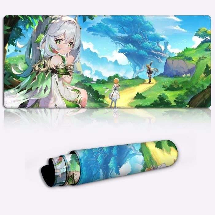 Genshin Impact Anime Figure Homme Tapis de souris ergonomique avec support de poignet Tapis de souris en gel avec repose-poignet Tapis de souris de jeu 3D Tapis de souris antidérapant (kaeya