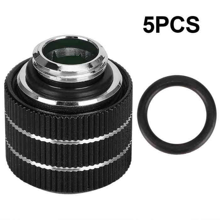 Raccords Compression Laiton Pour Watercooling - OD 14mm, Lot De 4 Ou 6 - Couleurs Au Choix (blanc, Noir, Rouge, Etc.)
