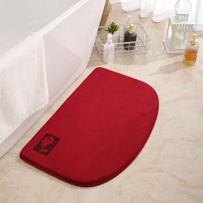 Tapis De Bain à Séchage Rapide Motif Dauphins - 50,8x81,3 Cm, Mousse Mémoire De Forme Antidérapante, Lavable