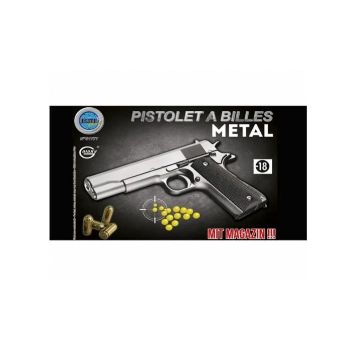Pistolet métal à Bille 22 cm (2517) - Cdiscount Jeux - Jouets