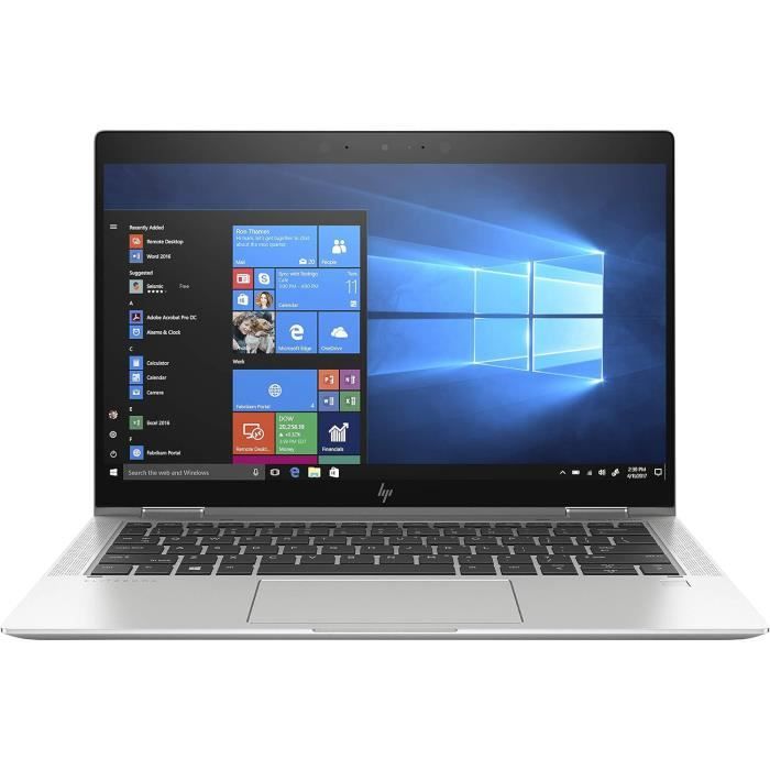 HP EliteBook x360 1030 G4 13.3 Touch Conception inclinable Core i5 8365U 4.1 GHz Win 10 Pro 64 bits 8 Go RAM 1 To SSD - Hewlett packard