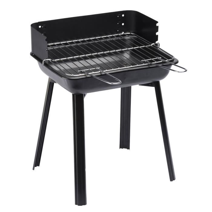 PORTAGO Barbecue charbon noir 33 x 26 cm