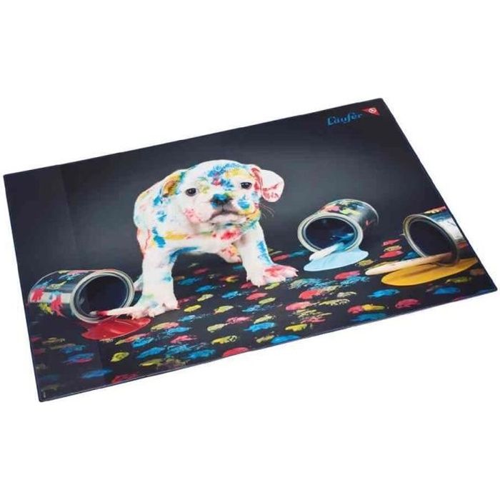 Sous-main Plastique 40 x 53 cm Motif chien multicolore
