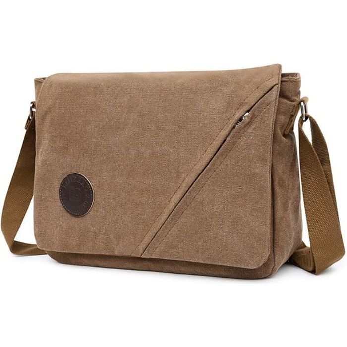 24€07 sur Sacs d'épaule Homme Sac Bandoulière Rétro Vintage Besace