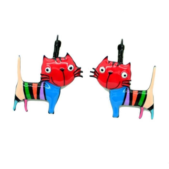 Boucles D Oreille Lol Bijoux Le Chat Tigre Rouge Rouge Achat Vente Boucle D Oreille Boucles D Oreille Lol Bijou Rouge Soldes Sur