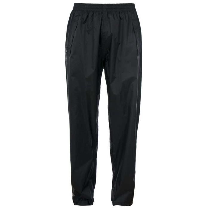 Pantalon shell Trespass Qikpac Pants Packaway Trausers - Noir - Respirant - Sports Multisport - Adulte - Unisexe